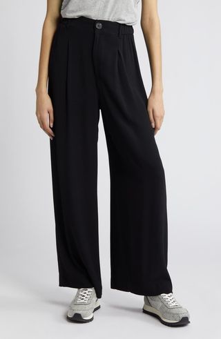 Pleated Wide Leg Pants