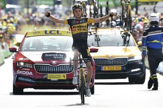 Sepp Kuss winning stage 15 of the 2021 Tour de France