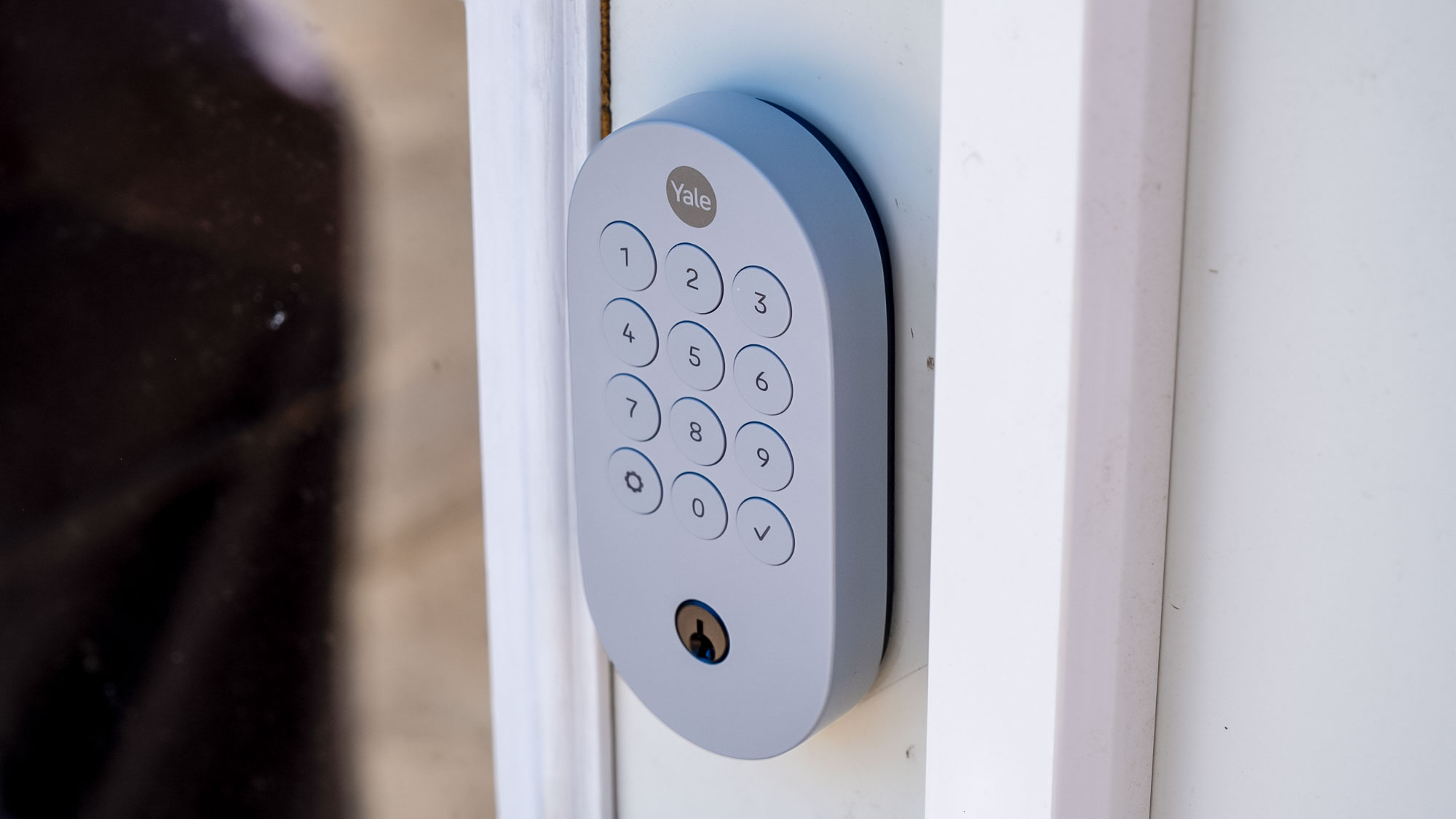 Yale Smart Lock with Matter installed on an exterior door