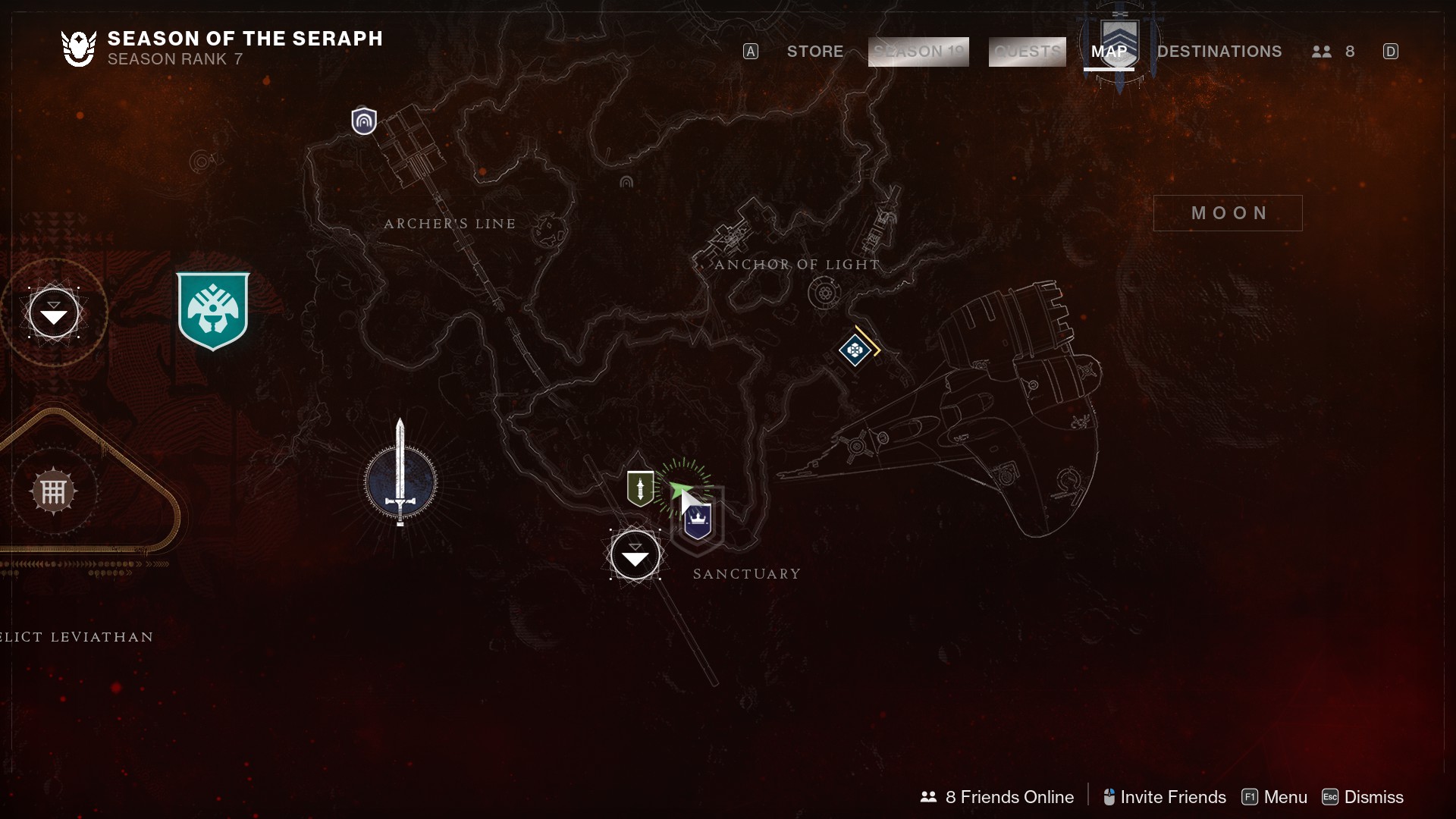 Destiny 2 Override Frequency location at Sanctuary