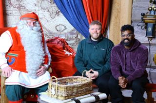Meeting the Big Man himself? But will Rob and Romesh qualify as Santa's helpers.