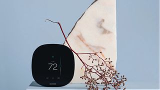 The Ecobee 3 Lite smart thermostat in a home