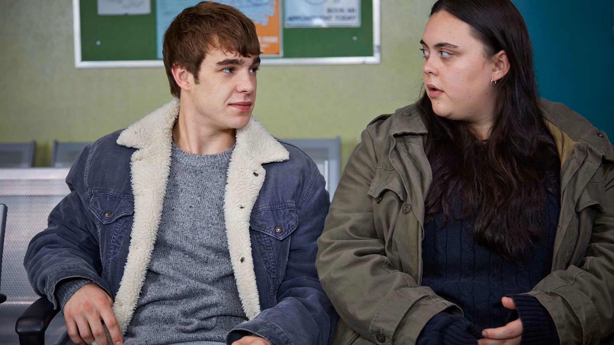 Nico Mirallegro and Sharon Rooney in My Mad Fat Diary