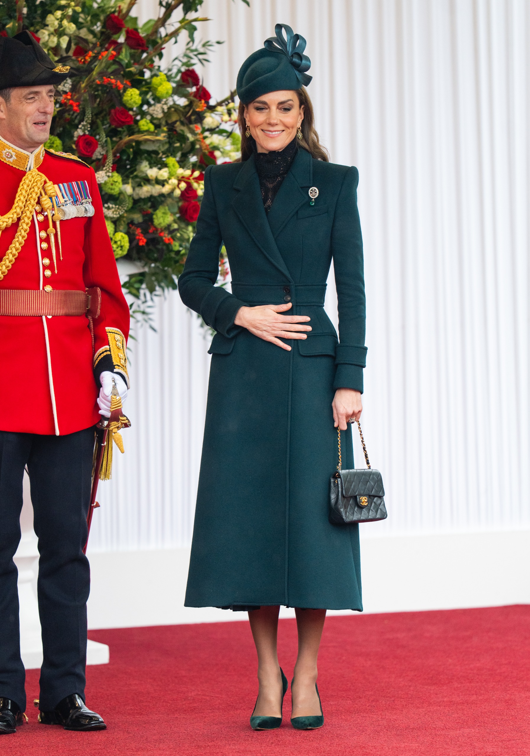 Kate Middleton wears a Chanel bag