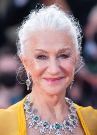 Helen Mirren attends the "Annette" screening and opening ceremony during the 74th annual Cannes Film Festival on July 06, 2021 in Cannes, France