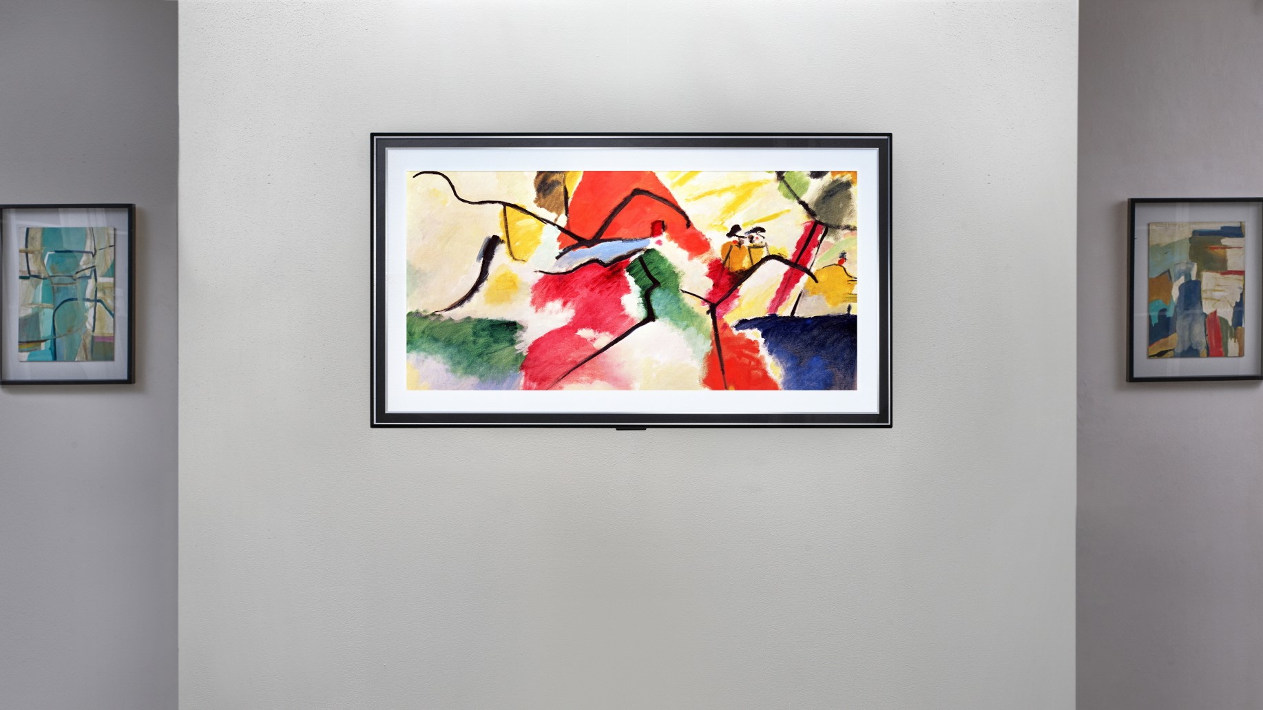 LG GX ‘Gallery’ Series OLED wall mounted near other paintings