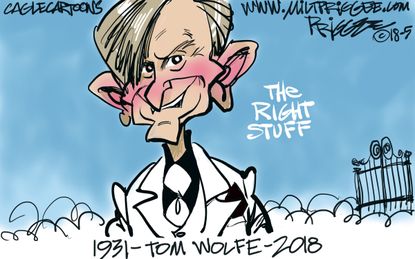 Editorial cartoon U.S. Tom Wolfe death