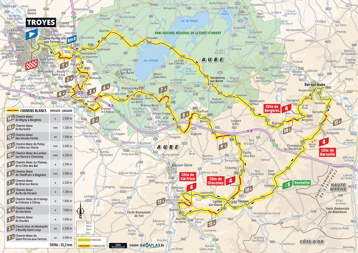 Tour de France 2024 Stage 9 route