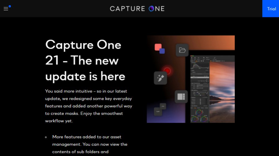 Website screenshot for Capture One Pro