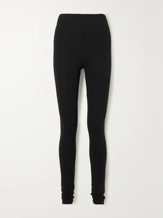 + Net Sustain Cork Stretch-Jersey Leggings