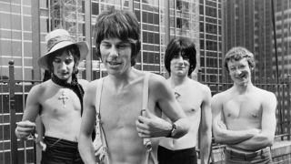 Jeff Beck Group pose topless