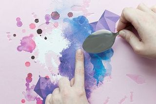 Finger, Pink, Paint, Purple, Nail, Magenta, Colorfulness, Watercolor paint, Violet, Thumb,