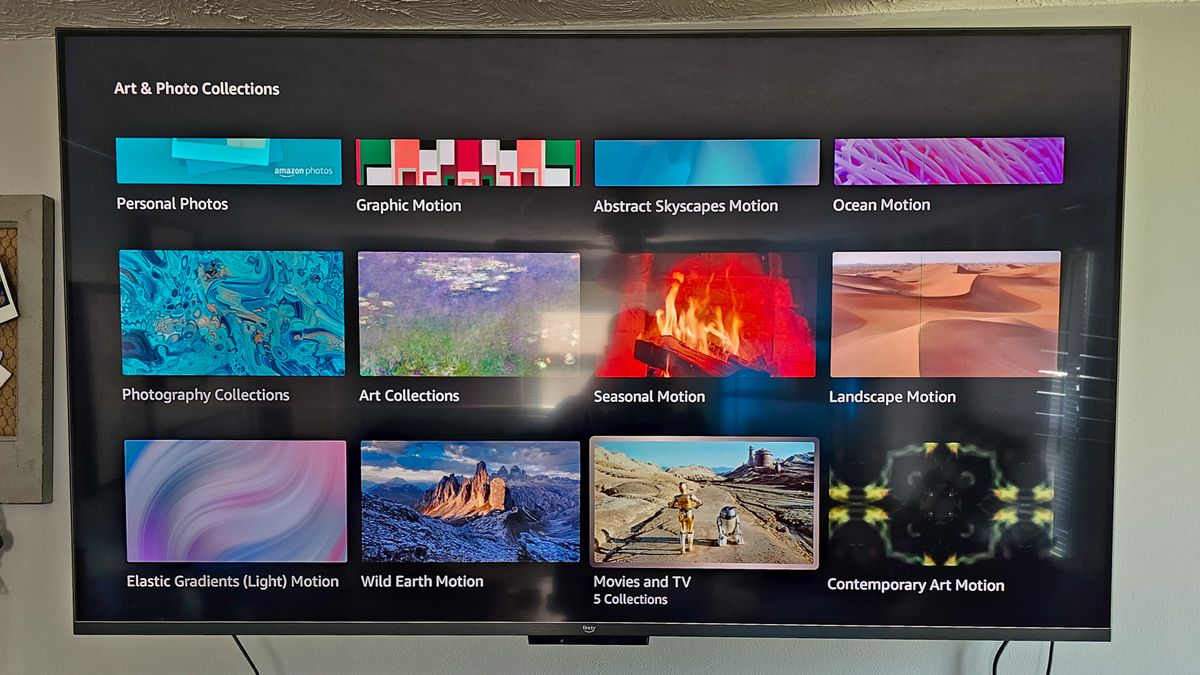 How to customize the Amazon Fire TV Omni QLED (2022) display photos