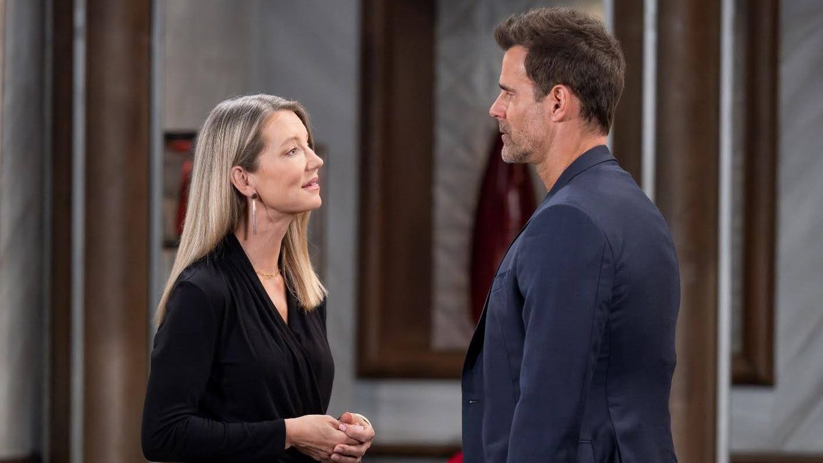 Cynthia Watros and Cameron Mathison in General Hospital