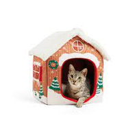 More and Merrier Cat Cabin Bed, $34.99
Your cat will enjoy candy cane dreams in this Cat Cabin Bed from More and Merrier. The pillow sleep surface is extra cozy and the sweet gingerbread house design will keep your kitty cozy all holiday season long.