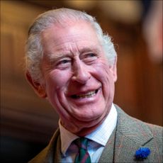 King Charles III visits Aberdeen Town House to meet families who have settled in Aberdeen from Afghanistan, Syria and Ukraine on October 17, 2022 in Aberdeen, Scotland. (Photo by Jane Barlow-WPA Pool/Getty Images)