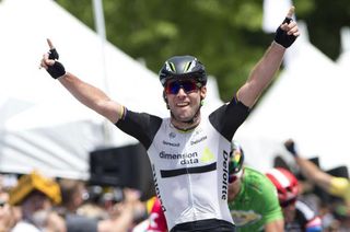 Mark Cavendish (Dimension Data) celebrates his win