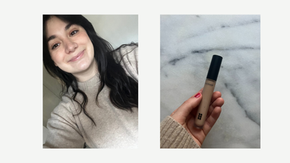 DCYPHER concealer review: Sofia wearing the DCYPHER custom concealer