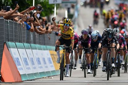 Marianne Vos takes her 31st Giro Donne victory during stage three of the 2022 race in Olbia