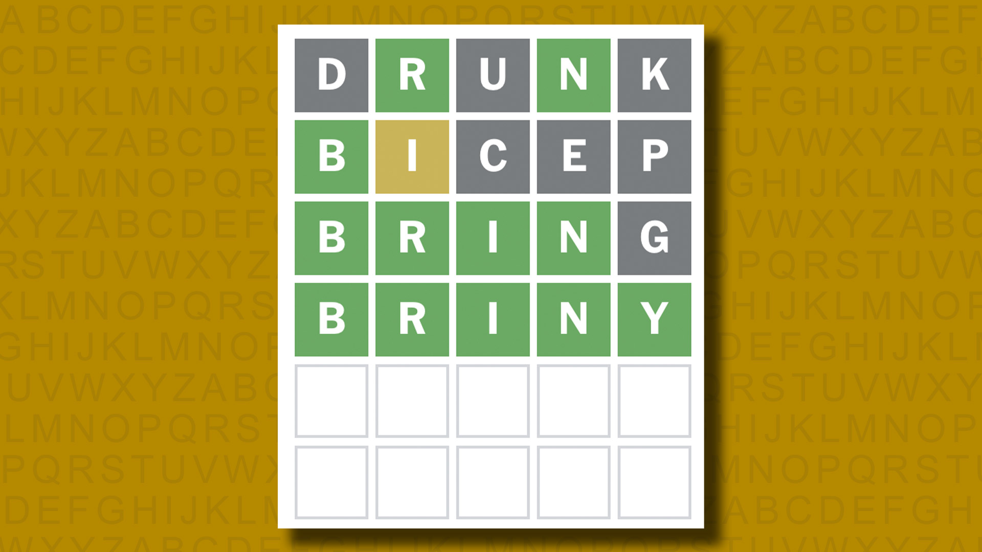 Ответ в формате Word для игры 1064 на желтом фоне