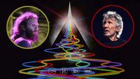 Roger Waters and Harry Waters set against Legacy tour poster admat