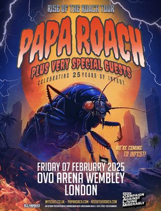 Papa Roach Wembley poster