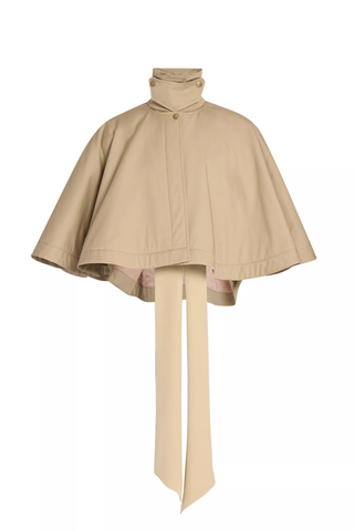 Chloé Cape Tie-Neck Coat