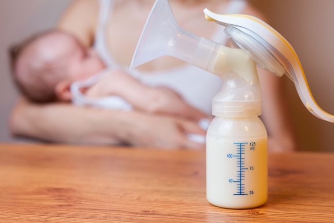 A manual breast pump.