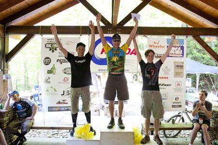 Master's podium at the Cohutta 100