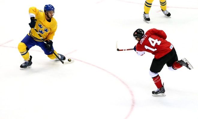 The Men&amp;#039;s Ice Hockey Gold Medal match at the 2014 Sochi Winter Olympics.