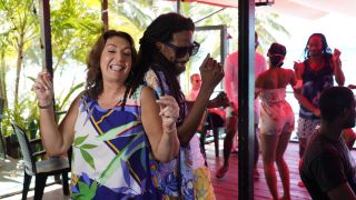 Jane McDonald in Barbados for Jane McDonald's Caribbean.