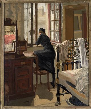 Woman Looking Through a Window by David Bomberg © The estate of David Bomberg, the Bridgeman Art Library