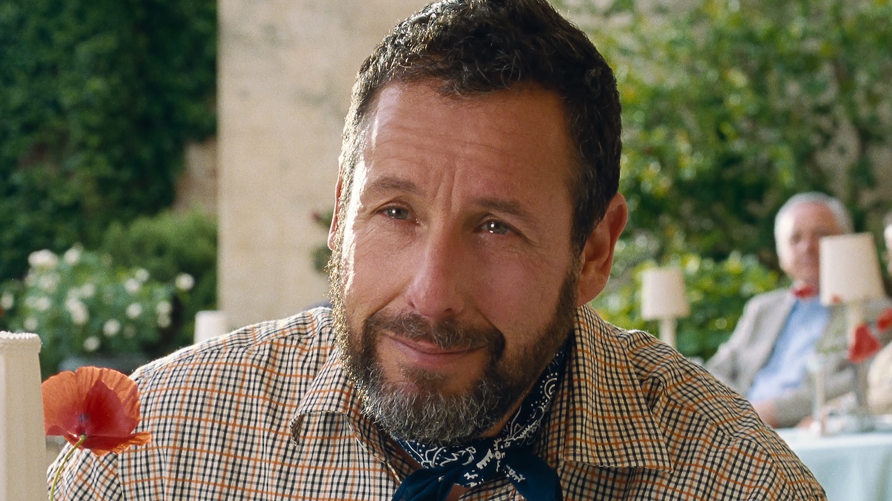 Adam Sandler close-up in Jay Kelly
