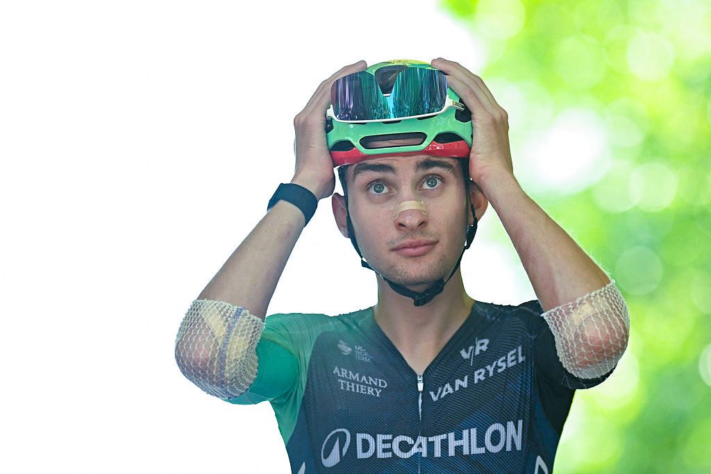 Paul Seixas at the team presentation ahead of stage 8 of the 2026 Tour de France