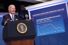 President Joe Biden delivers remarks on the economy and inflation in 2023