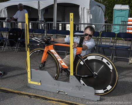 Official Brad Day performing UCI measurements