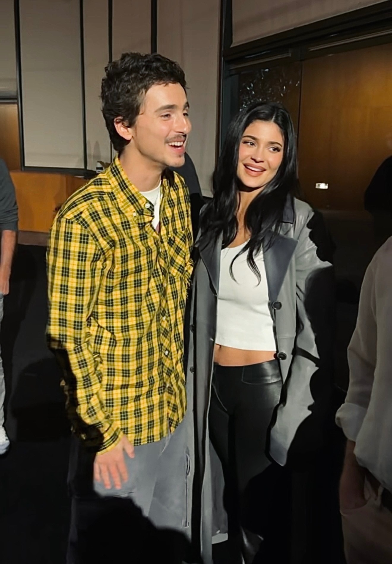 Kylie Jenner poses with Timoth&amp;eacute;e Chalamet.
