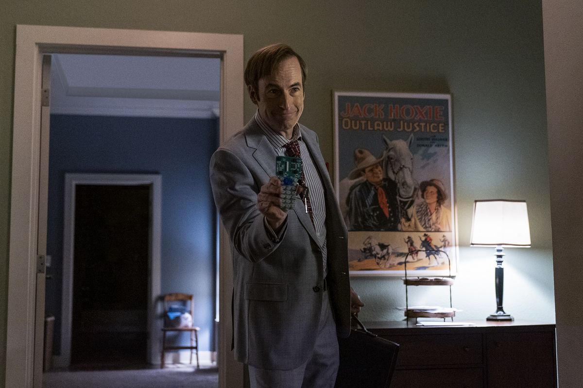 Bob Odenkirk as Saul Goodman - Better Call Saul _ Season 6, Episode 3 - Photo Credit: Greg Lewis/AMC/Sony Pictures Television