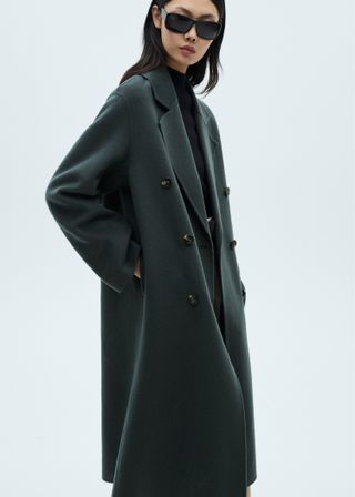 Handmade Oversized Wool Coat - Women | Mango United Kingdom