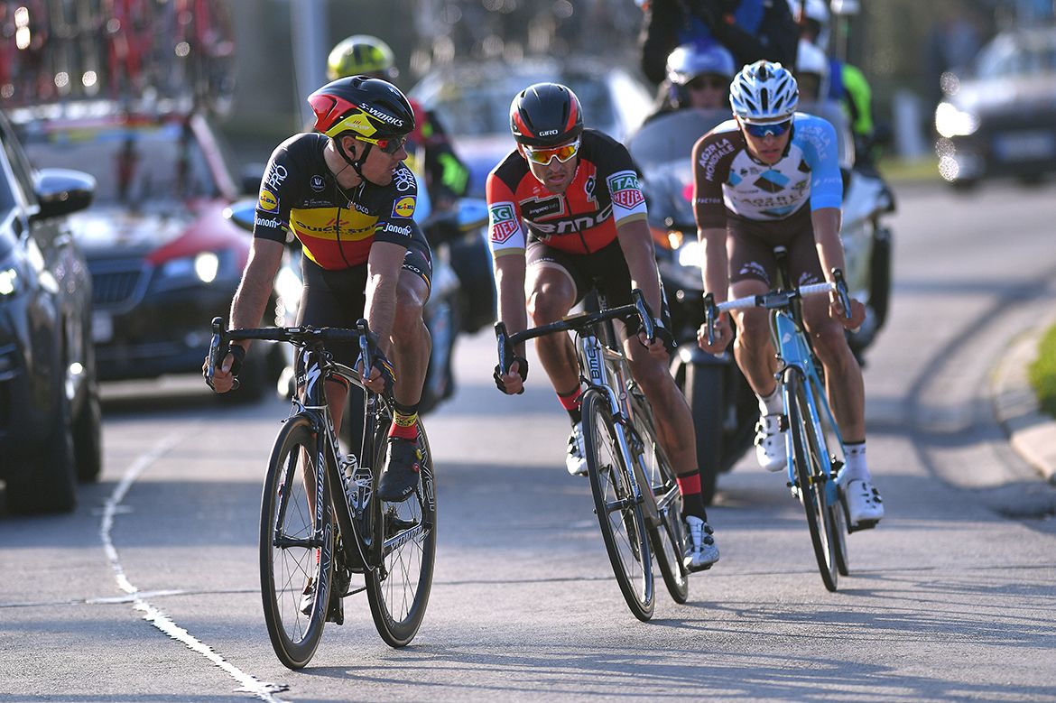 Philippe Gilbert, Greg Van Avemaet and Oliver Naesen