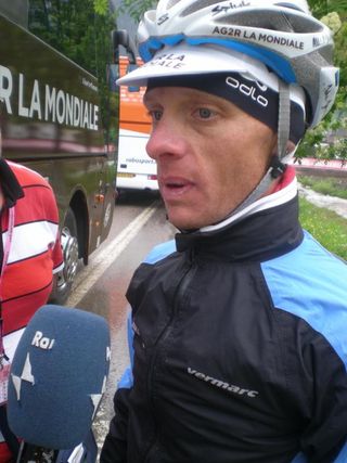 John Gadret (Ag2r-La Mondiale) after stage 15 of the Giro d'Italia.