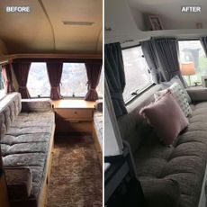 caravan makeover before and after