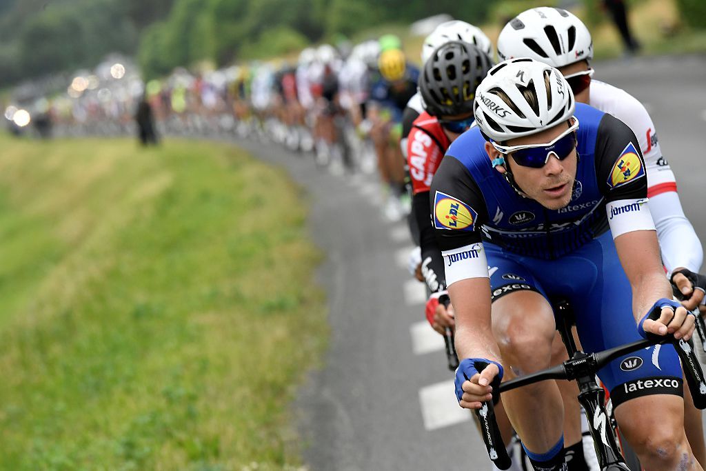 Julian Vermote (Etixx-Quickstep) strings out the bunch