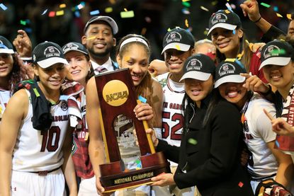 South Carolina Gamecocks celebrate their NCAA championship win