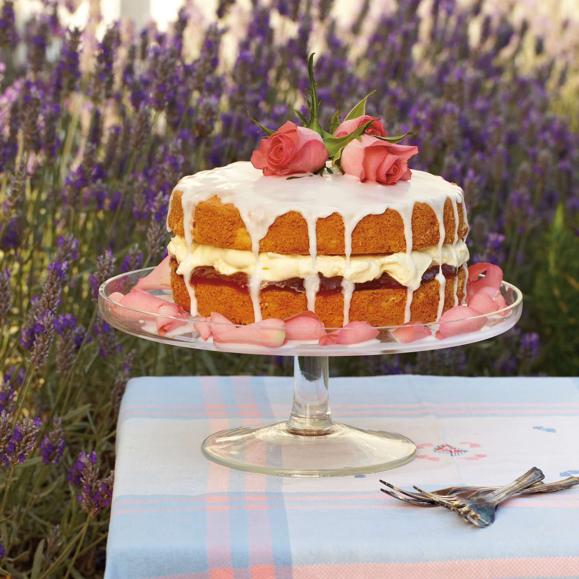 A deliciously light cake from Nikibakes, with rose, cardamom and white  chocolate