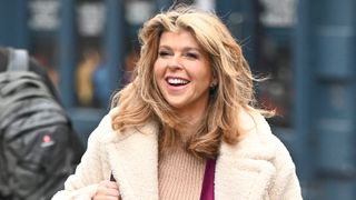 Kate Garraway seen arriving at Global Studios on December 17, 2024