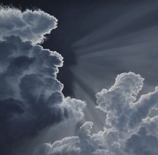 light and fluffy forms of clouds