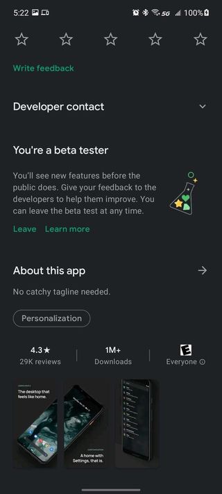 Leaving a Google Play App Beta