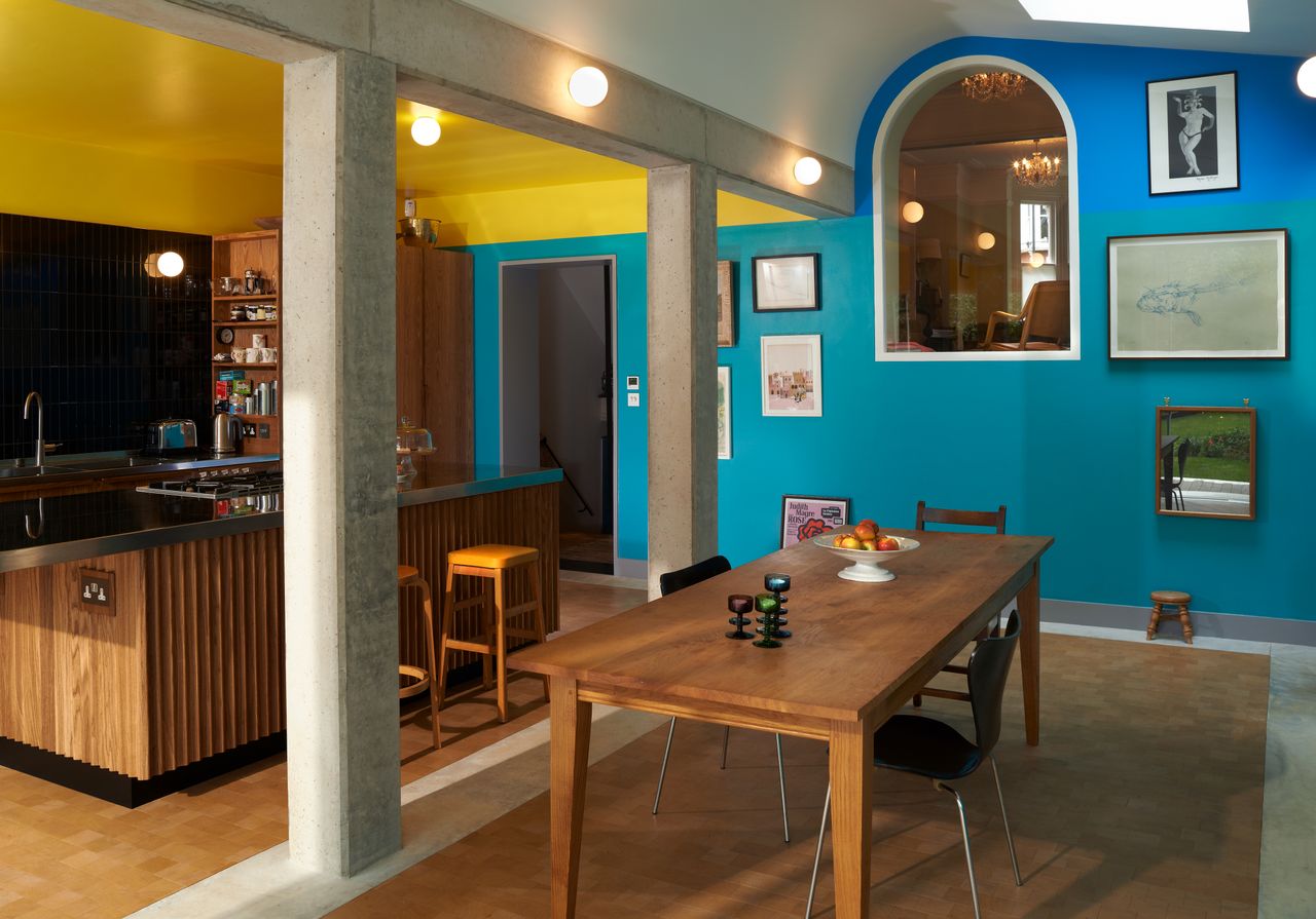 The kitchen with a colour scheme inspired by Adolf Loos&#039; interiors