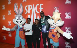 LeBron James at Space Jam event